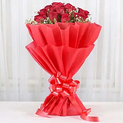 Lovely Red Roses Bouquet