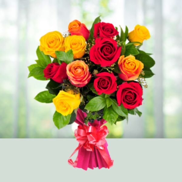 Red and Yellow Roses 