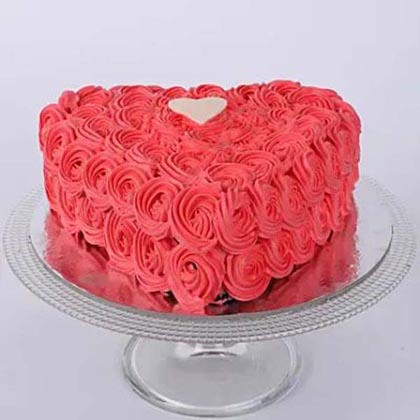 Valentine Heart Shaped Cake
