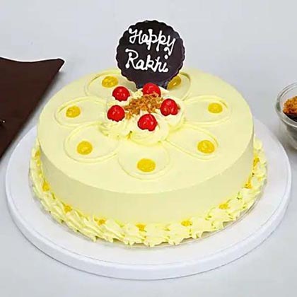 Butterscotch Cake For Rakhi